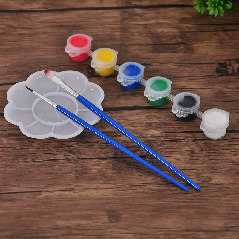 High Quality Plaster Doll Vinyl Painting Special Environmental Protection Acrylic Paint Six-Color 8-Color Brush Set High Quality Plaster Doll Vinyl Painting Special Environmental Protection Acrylic Paint Six-Color 8-Color Brush Set