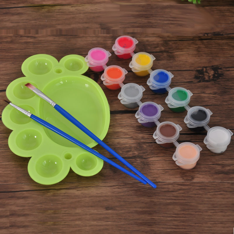 High Quality Plaster Doll Vinyl Painting Special Environmental Protection Acrylic Paint Six-Color 8-Color Brush Set High Quality Plaster Doll Vinyl Painting Special Environmental Protection Acrylic Paint Six-Color 8-Color Brush Set