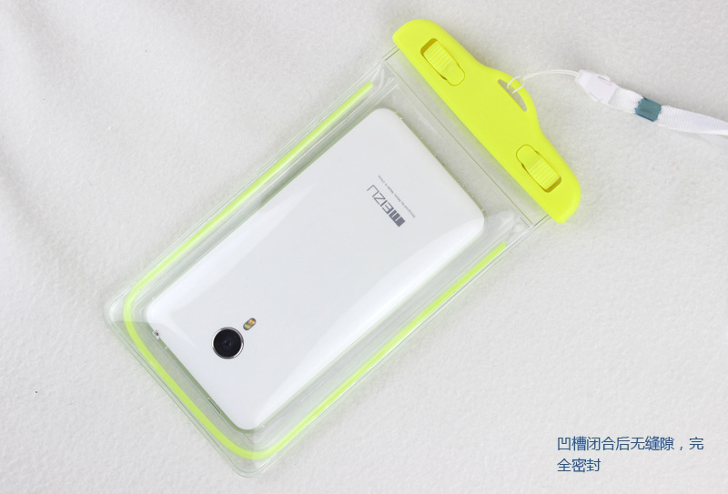 Luminous shiny PVC mobile phone waterproof bag waterproof beach bag in stock