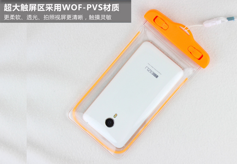 Luminous shiny PVC mobile phone waterproof bag waterproof beach bag in stock