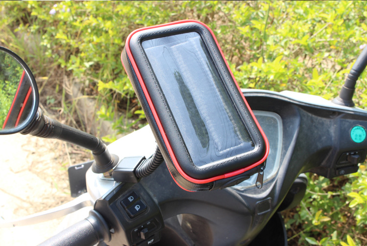 Bicycle Motorcycle Rearview Mirror of Electric Vehicle Universal Navigation Waterproof Bag Mobile Phone Bracket Manufacturer Bike Holder