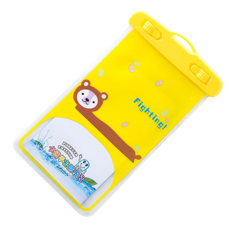 2165 Mobile Phone Waterproof Bag Cartoon Animal PVC Transparent Sealed Waterproof Bag Drifting Camera Waterproof Phone Set T