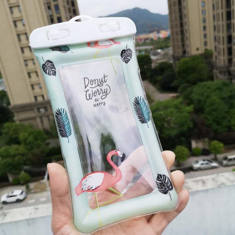 New Air Bag Cartoon Mobile Phone Waterproof Bag Creative Inflatable Air Bag Waterproof Bag Floating Mobile Phone Waterproof Bag New