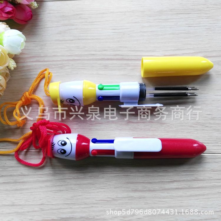 One Yuan Marker Vitamin Ballpen Ballpoint Pen Color Cartoon Pen Student Stationery Office Supplies