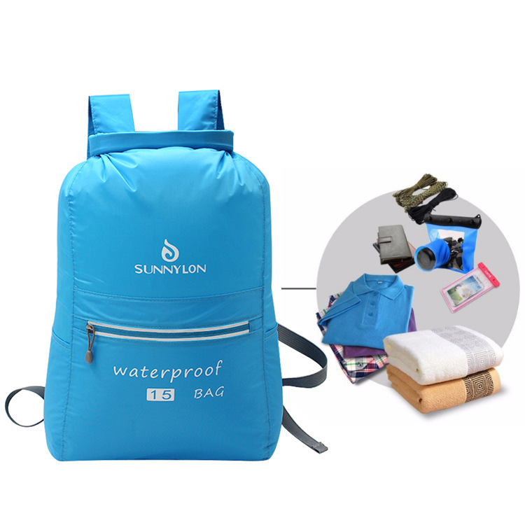 Spot Supply Nylon Nano Upstream Water-Proof Bag Customized Outdoor Swimming Water-Proof Bag Beach Drifting Waterproof Bag