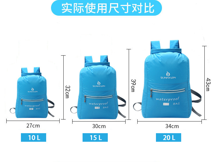 Spot Supply Nylon Nano Upstream Water-Proof Bag Customized Outdoor Swimming Water-Proof Bag Beach Drifting Waterproof Bag