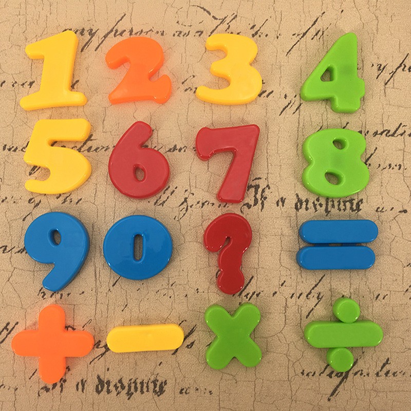 Magnetic Digital Refridgerator Magnets Blackboard Paste Children&#039;s Early Education Digital Stickers Baby Kindergarten Toys Teaching Aids