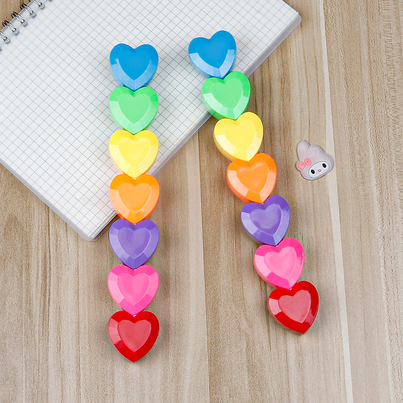 Multi-Color Fluorescent Pen Eye Protection Light Color Series Hand Account Textbook Marker Double-Headed Marking Pen Student Notes Key Pen