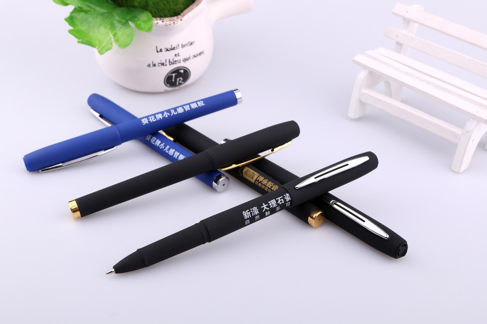 Neutral Ball Pen Customized Signature Advertising Marker Customized Logo Gift Black Water-Based Business Metal Roller Pen Neutral Ball Pen Customized Signature Advertising Marker Customized Logo Gift Black Water-Based Business Metal Roller Pen