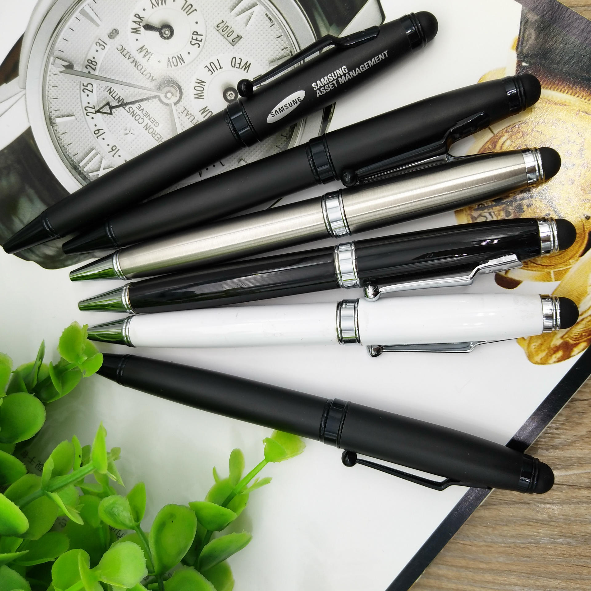 Capacitive Stylus Handwriting Ballpoint Pen Advertising Marker Custom Touch Metal Pen Ballpoint Pen Custom Logo
