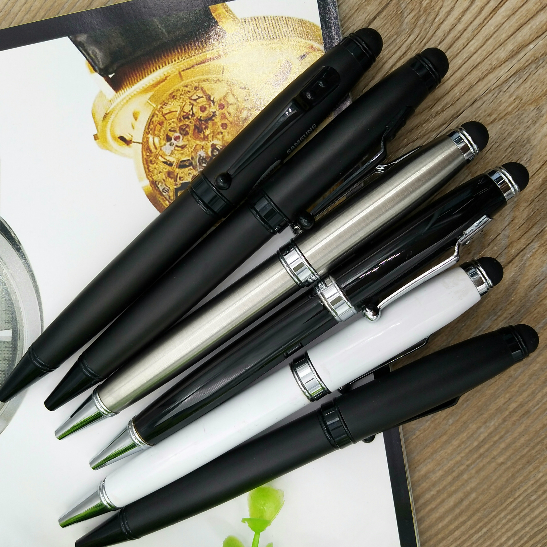Capacitive Stylus Handwriting Ballpoint Pen Advertising Marker Custom Touch Metal Pen Ballpoint Pen Custom Logo