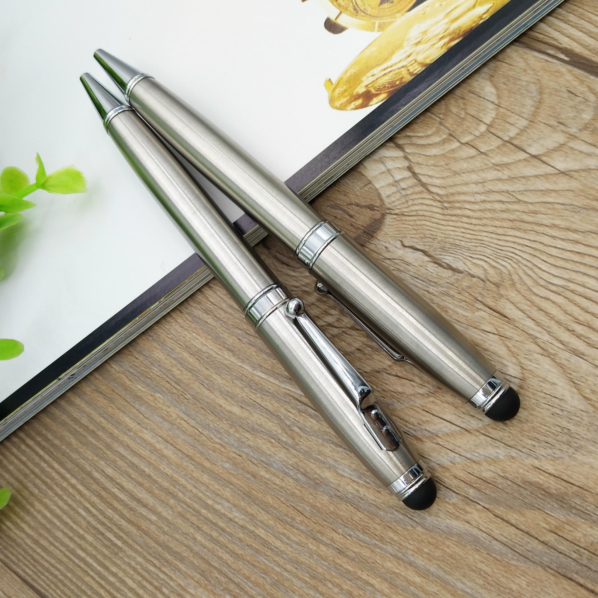 Capacitive Stylus Handwriting Ballpoint Pen Advertising Marker Custom Touch Metal Pen Ballpoint Pen Custom Logo