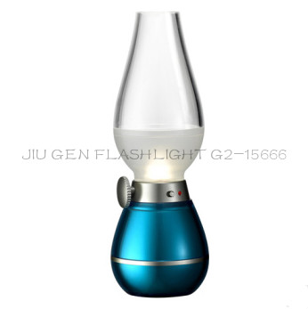 Jugen Flashlight control kerosene lamp antique LED Electronic lamp USB Camping Light