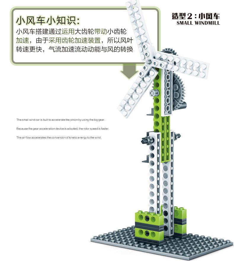 Wange Assembled Teaching Machinery Group Manual Building Blocks Fancy Toy for Children Gift One Product Dropshipping