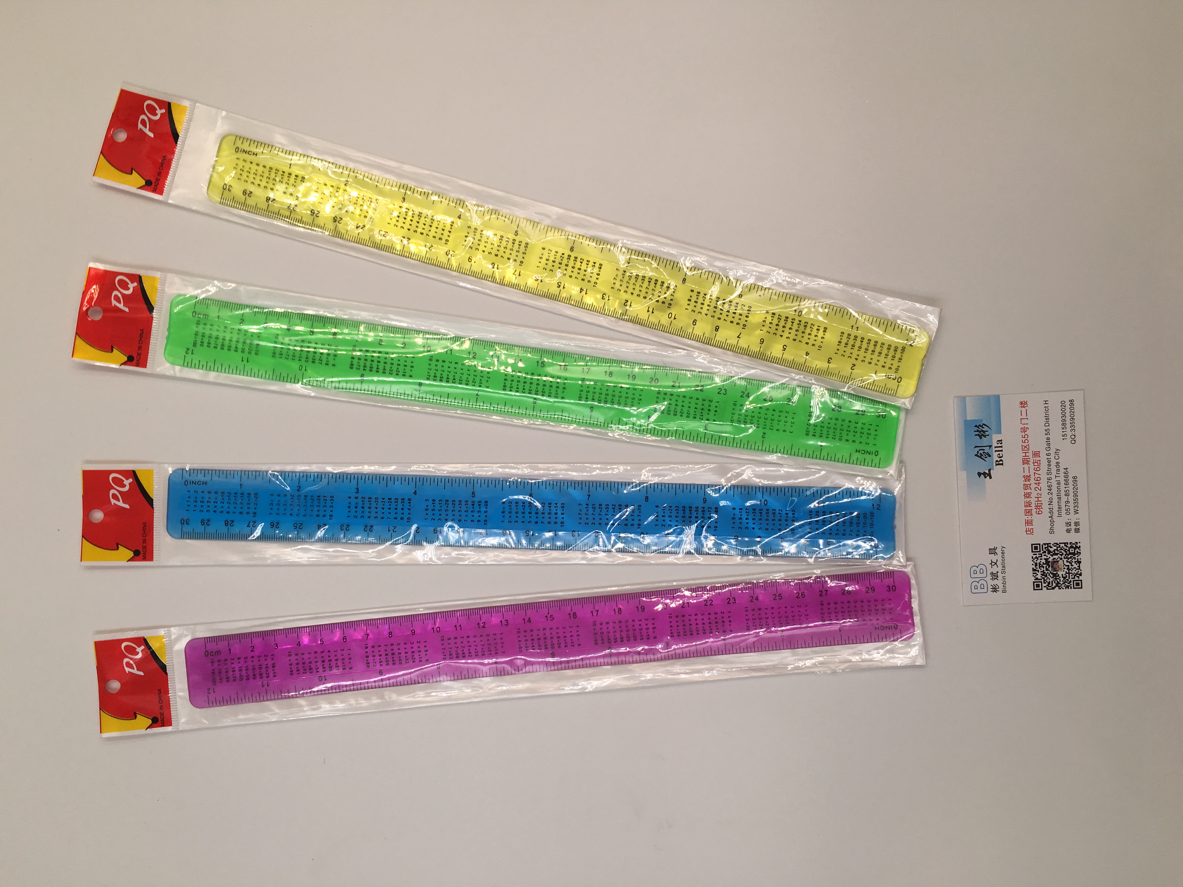 Korean stationery set with triangulation ruler students set ruler straight triangulation ruler flexible ruler