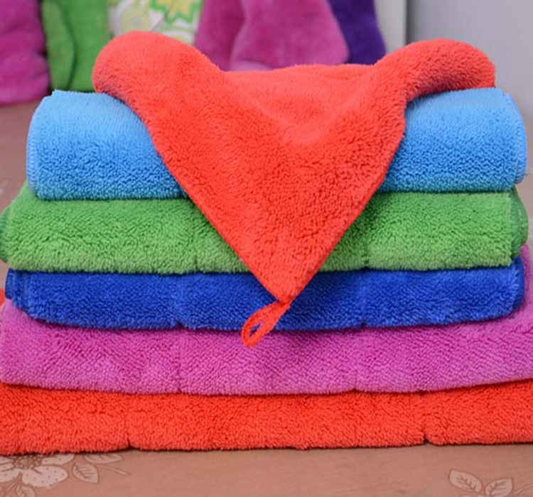 30*25 Coral Fleece Hook Square Towel Double Thick Super Soft Absorbent Cleaning Towel Small Tower Car Cleaning Cloth Wholesale 30*25 Coral Fleece Hook Square Towel Double Thick Super Soft Absorbent Cleaning Towel Small Tower Car Cleaning Cloth Wholesale