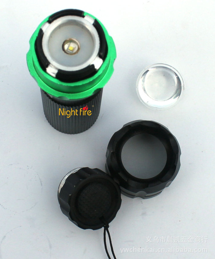 Adjustable intensity LED flashlight CREE power LED flashlight Mini Flashlight camping light 1519-106