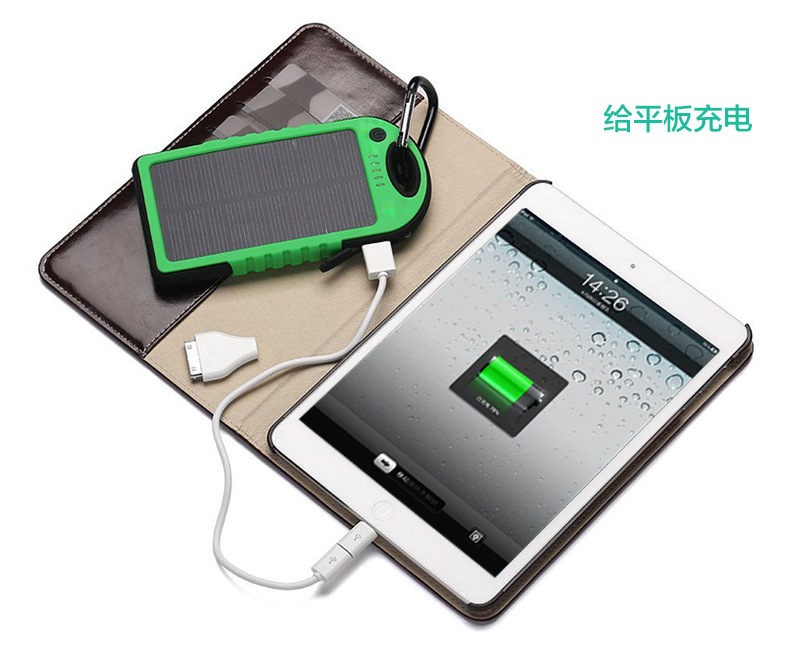 Solar LED camping light universal charging light mobile power Po
