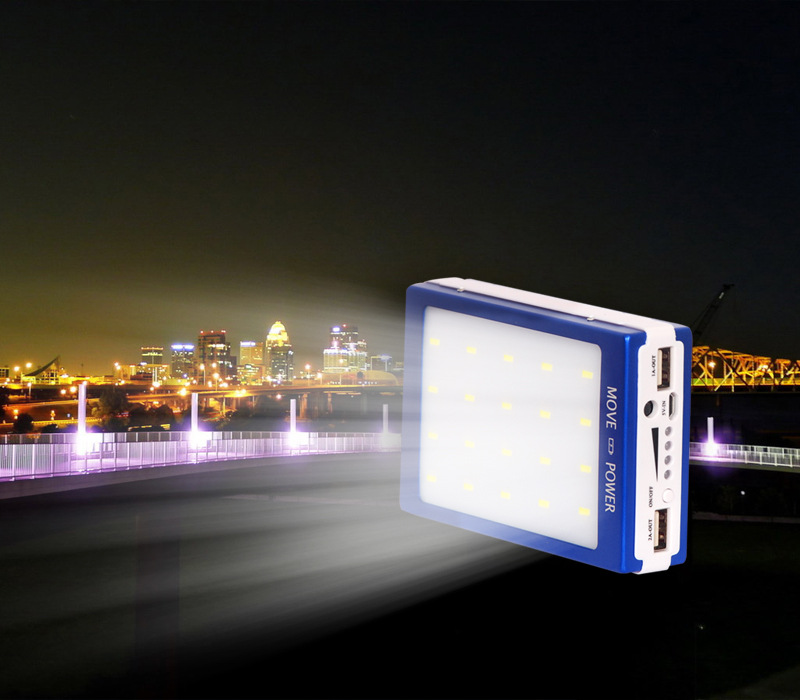 Solar LED camping light universal charging light mobile power Po