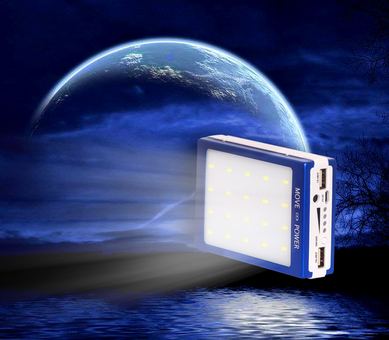 Solar LED camping light universal charging light mobile power Po
