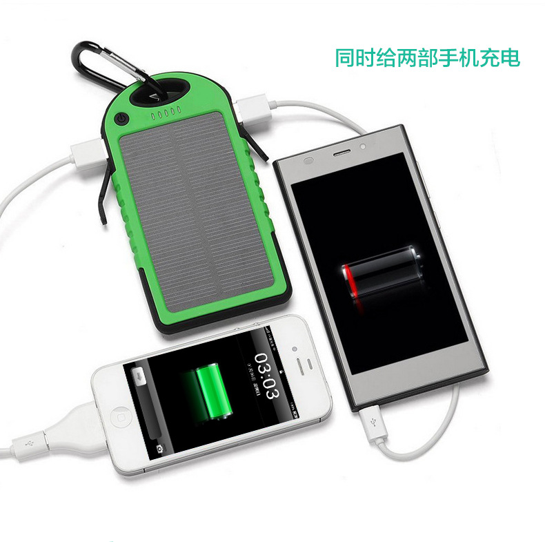 Solar LED camping light universal charging light mobile power Po