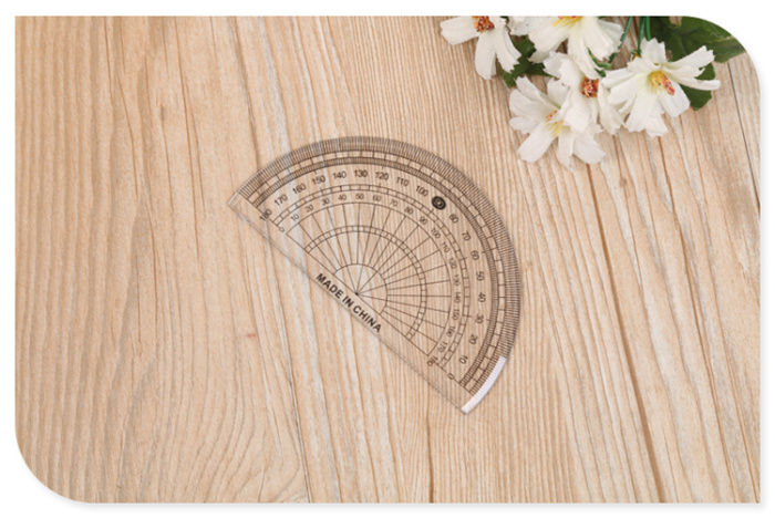 15cm set of ruler primary school stationery triangular plate transparent ruler protractor