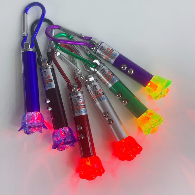 Outdoor multi-function cat and dog laser pointer alloy teaching model 3 in 1 detector laser lamp