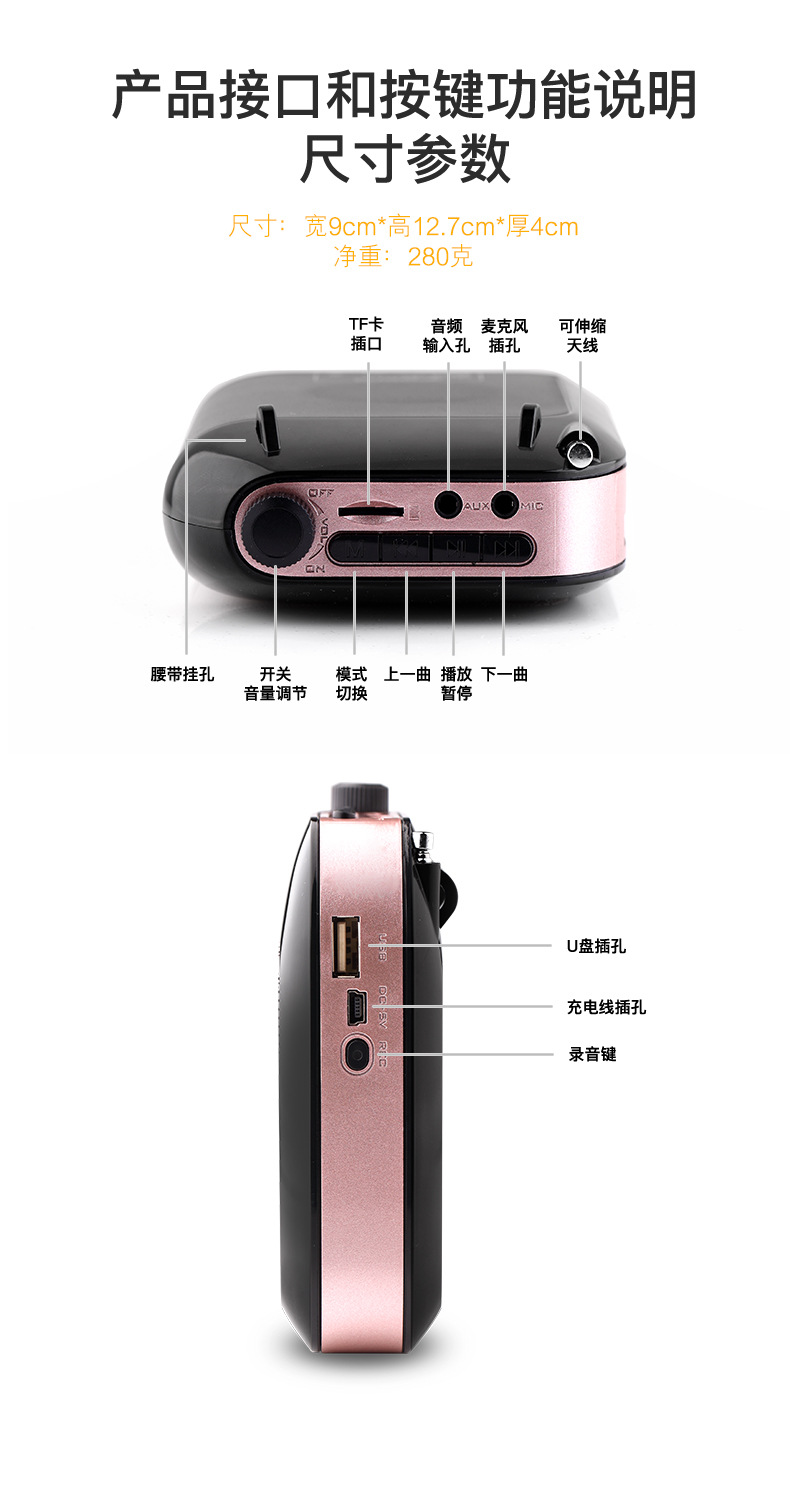 T9 2.4G Bluetooth High Power Wireless Loudspeaker Teaching Guide Bee Epidemic Prevention Reserve Price New Product