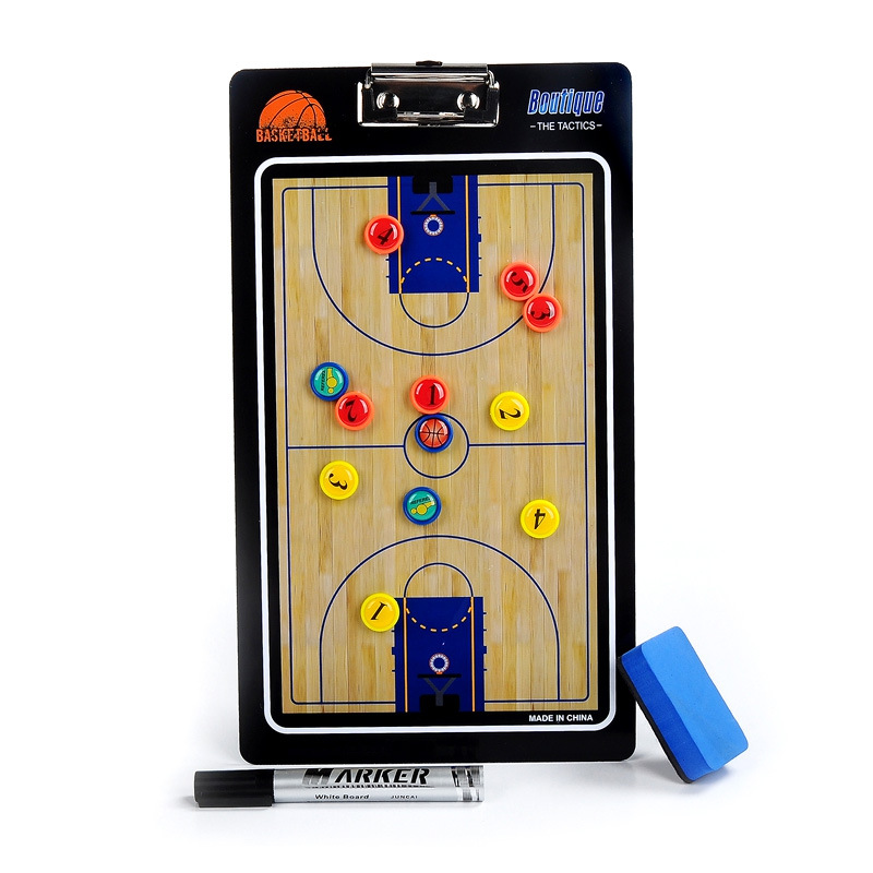 Basketball Tactical Board Color PVC Coach Board Magnetic Teaching Board Drill Board Tactical Command Long-Term Supply