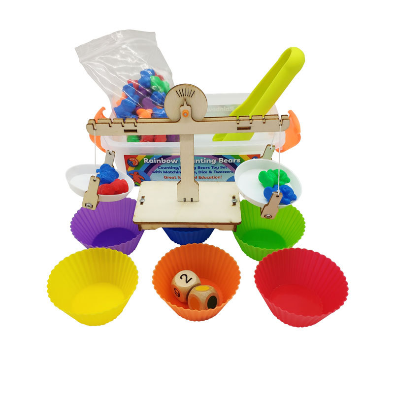 Count weight little Panda xiong suit montessori teaching AIDS The Montessori Early Childhood Kindergarten Teaching AIDS