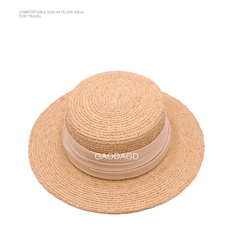 Tall Hat Raffia Hat Female Sun Protection Sun Shade Hat Beach Net Red Flat Top Summer Korean Style Japanese Style Woven Tall Hat Raffia Hat Female Sun Protection Sun Shade Hat Beach Net Red Flat Top Summer Korean Style Japanese Style Woven