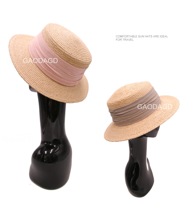 Tall Hat Raffia Hat Female Sun Protection Sun Shade Hat Beach Net Red Flat Top Summer Korean Style Japanese Style Woven Tall Hat Raffia Hat Female Sun Protection Sun Shade Hat Beach Net Red Flat Top Summer Korean Style Japanese Style Woven