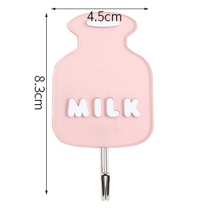 Cute Viscose Hook Wall Hanging Cartoon Car Hanger Nailless Seamless Kitchen Strong Sticky Hook Hook