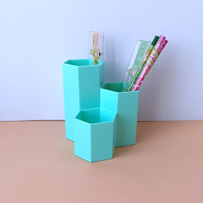 Dormitory Office Stationery Desktop Storage Fantastic Ins Simple Hexagonal Creative Pen Holder Storage Box for Students Pencil Case Dormitory Office Stationery Desktop Storage Fantastic Ins Simple Hexagonal Creative Pen Holder Storage Box for Students Pencil Case
