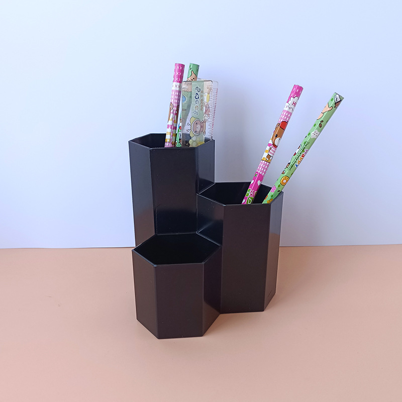 Dormitory Office Stationery Desktop Storage Fantastic Ins Simple Hexagonal Creative Pen Holder Storage Box for Students Pencil Case Dormitory Office Stationery Desktop Storage Fantastic Ins Simple Hexagonal Creative Pen Holder Storage Box for Students Pencil Case