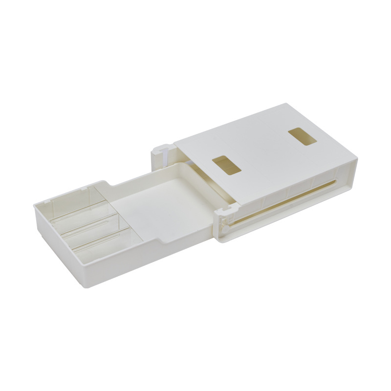 under-Desk Drawer Type Key Storage Box Office Desktop Student Stationery Box Table Bottom Hanging Hidden Pencil Case
