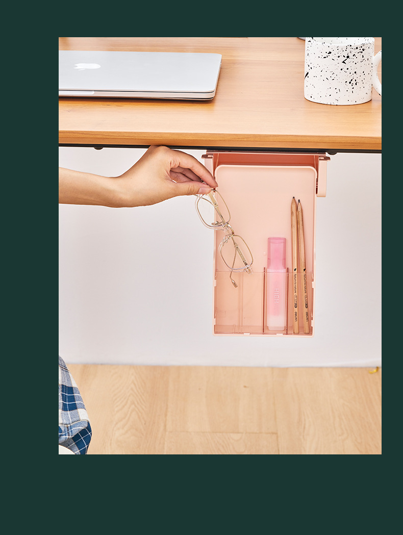 under-Desk Drawer Type Key Storage Box Office Desktop Student Stationery Box Table Bottom Hanging Hidden Pencil Case under-Desk Drawer Type Key Storage Box Office Desktop Student Stationery Box Table Bottom Hanging Hidden Pencil Case