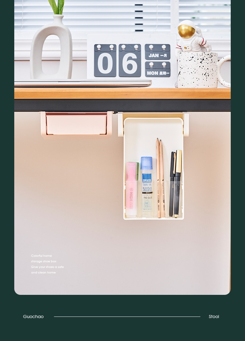 under-Desk Drawer Type Key Storage Box Office Desktop Student Stationery Box Table Bottom Hanging Hidden Pencil Case under-Desk Drawer Type Key Storage Box Office Desktop Student Stationery Box Table Bottom Hanging Hidden Pencil Case