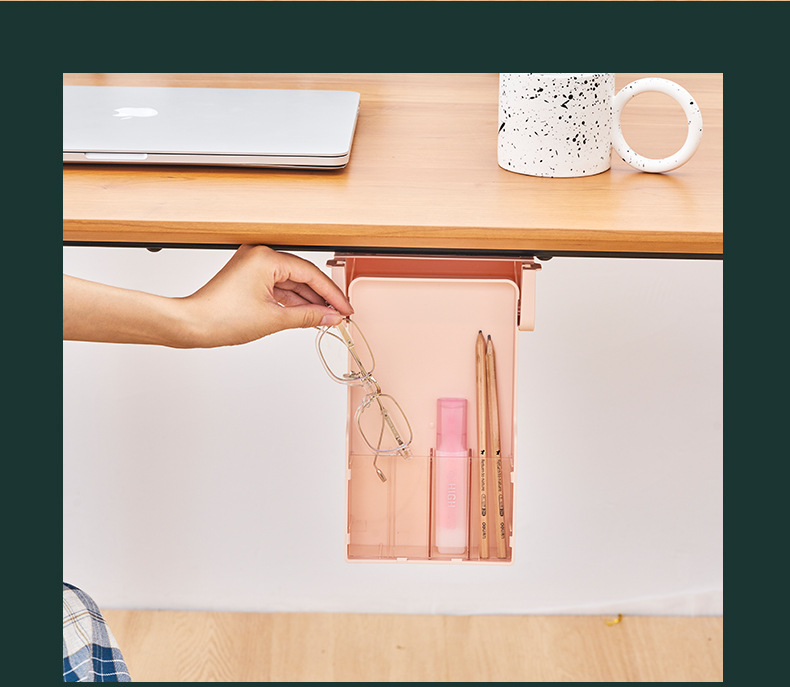 under-Desk Drawer Type Key Storage Box Office Desktop Student Stationery Box Table Bottom Hanging Hidden Pencil Case under-Desk Drawer Type Key Storage Box Office Desktop Student Stationery Box Table Bottom Hanging Hidden Pencil Case