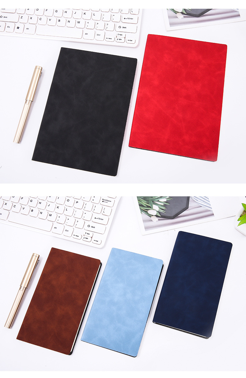 Custom B5 Business Stationery Notebook Set Student Journal Soft Leather Gift A5 Notebook Custom Logo Custom B5 Business Stationery Notebook Set Student Journal Soft Leather Gift A5 Notebook Custom Logo