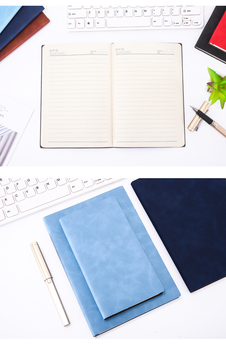 Custom B5 Business Stationery Notebook Set Student Journal Soft Leather Gift A5 Notebook Custom Logo Custom B5 Business Stationery Notebook Set Student Journal Soft Leather Gift A5 Notebook Custom Logo
