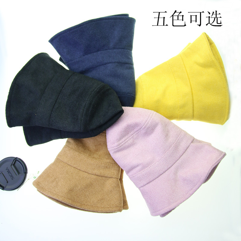 New qiu dong hat literature and art contracted foldable fisherman&#039;s hat han version leisure 100 build sun shade basin hat lady