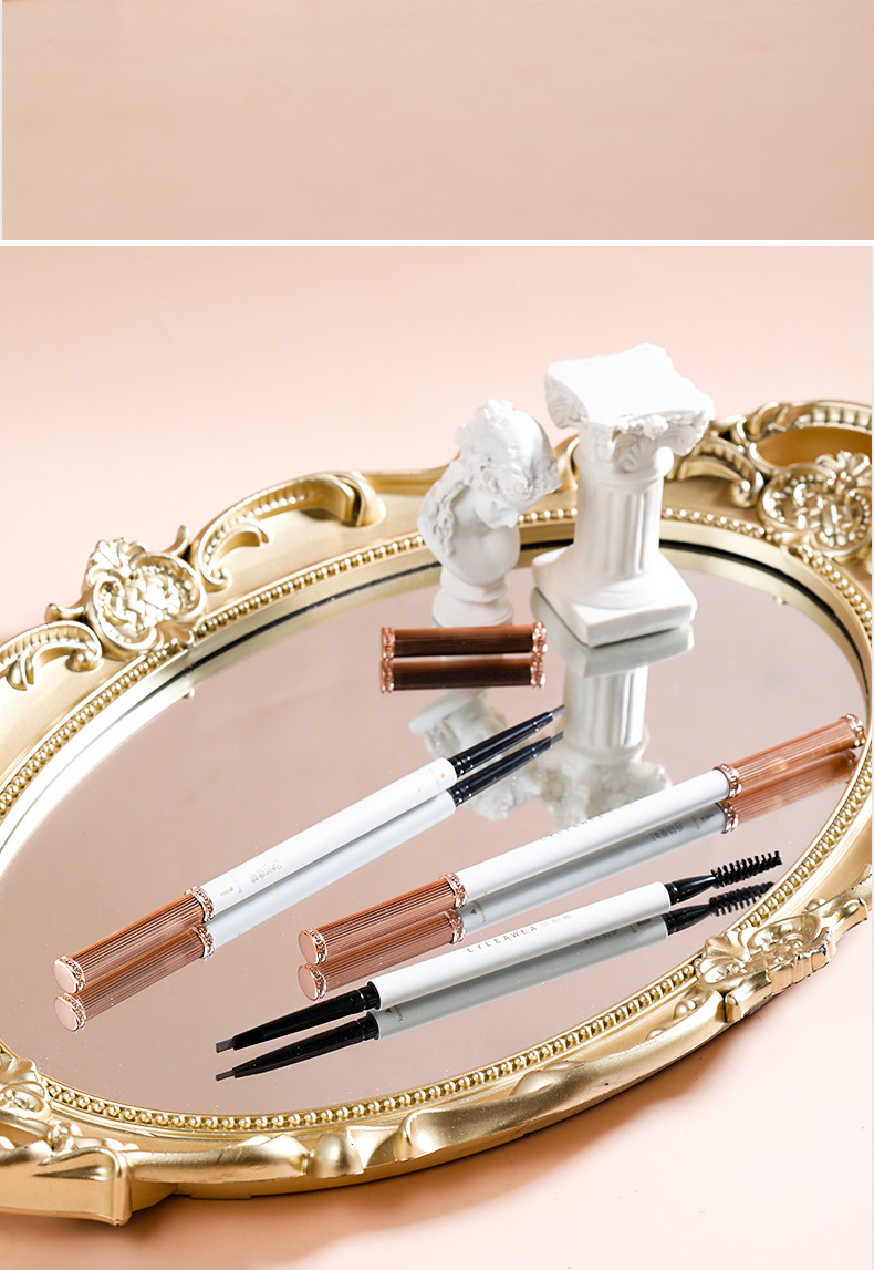 Roman Column Sketch Double-Headed Eyebrow Pencil Extremely Fine Small Briefs Waterproof and Durable Non-Decolorizing Natural Beginner