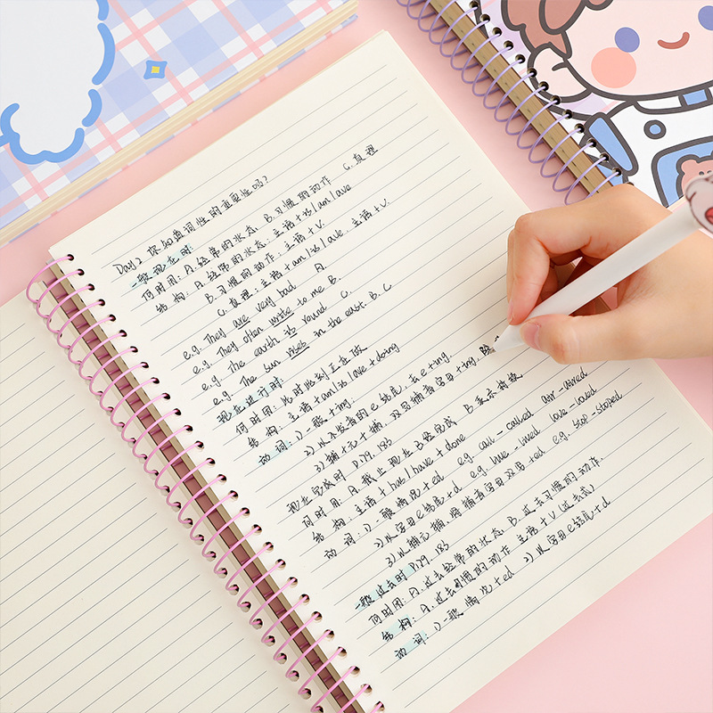 Thickened Notebook 300 Pages Cartoon Coil Notebook New Student Notepad B5 Creative Stationery Ins Style Notebook