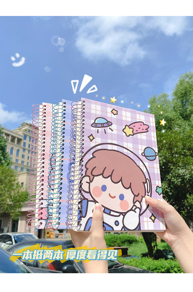 Thickened Notebook 300 Pages Cartoon Coil Notebook New Student Notepad B5 Creative Stationery Ins Style Notebook Thickened Notebook 300 Pages Cartoon Coil Notebook New Student Notepad B5 Creative Stationery Ins Style Notebook