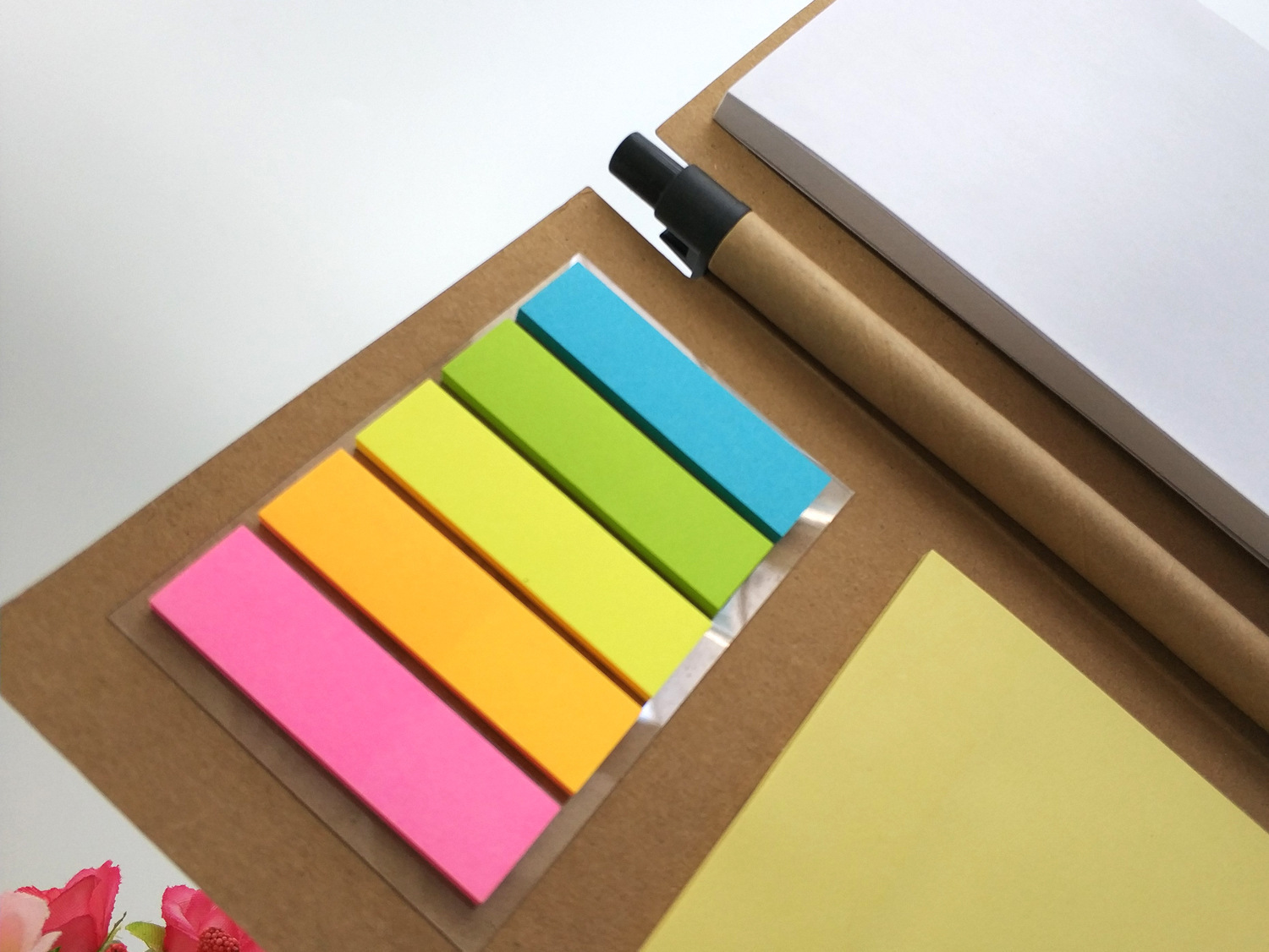 Factory Customized Kraft Paper Cover Notepad Combination Sticky Notes Creative Post-It Notes Note Sticker plus Pen Factory Customized Kraft Paper Cover Notepad Combination Sticky Notes Creative Post-It Notes Note Sticker plus Pen