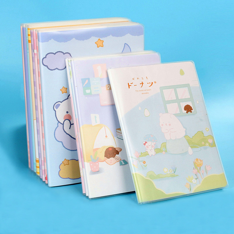 B5a5 Notebook Wholesale Soft Leather Simple Student Good-looking Cartoon Cute Creative Accounting Notes Plastic Cover Notebook