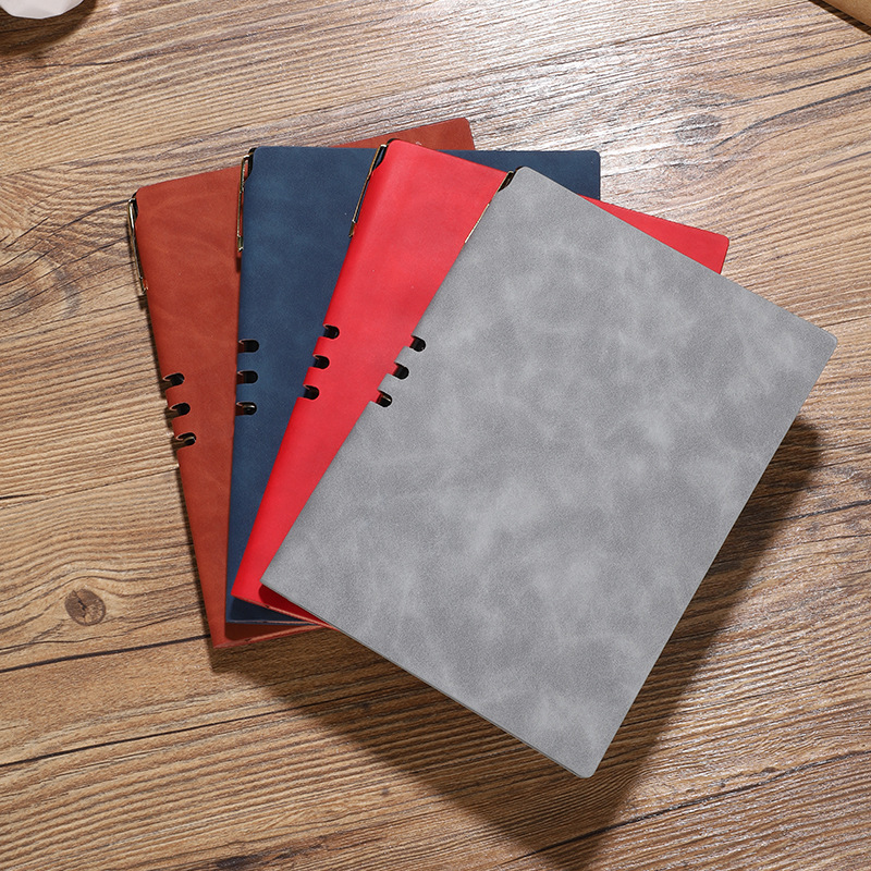 Factory Wholesale A5 Sheepskin Pen Notebook Custom Business Gift Set Notepad Customizable Logo