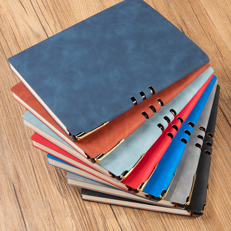 Factory Wholesale A5 Sheepskin Pen Notebook Custom Business Gift Set Notepad Customizable Logo