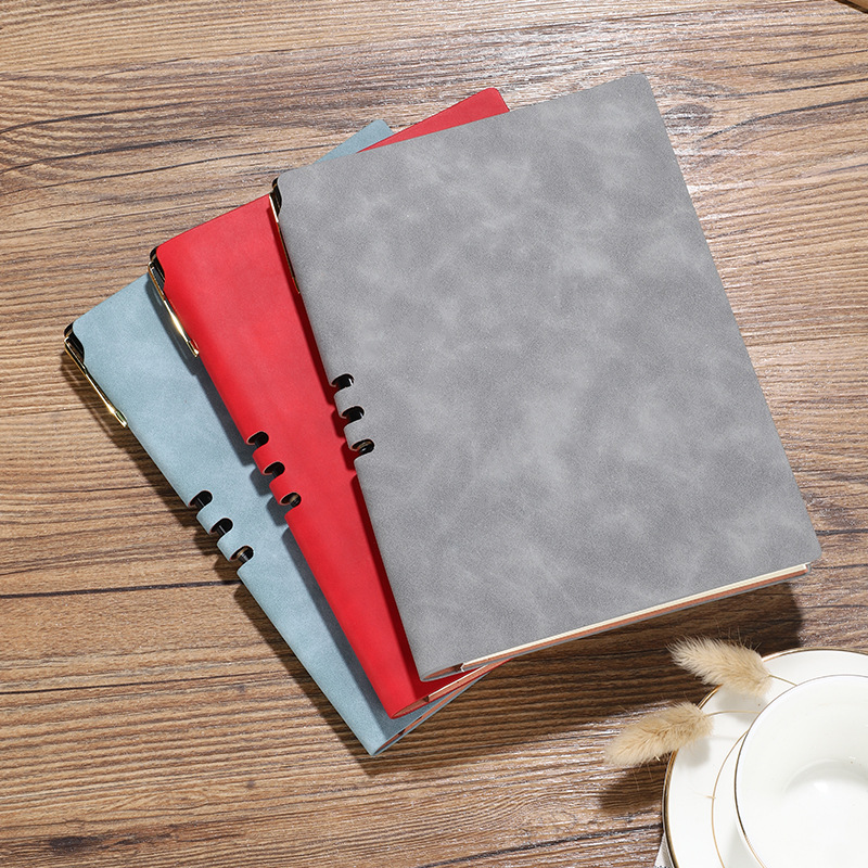 Factory Wholesale A5 Sheepskin Pen Notebook Custom Business Gift Set Notepad Customizable Logo